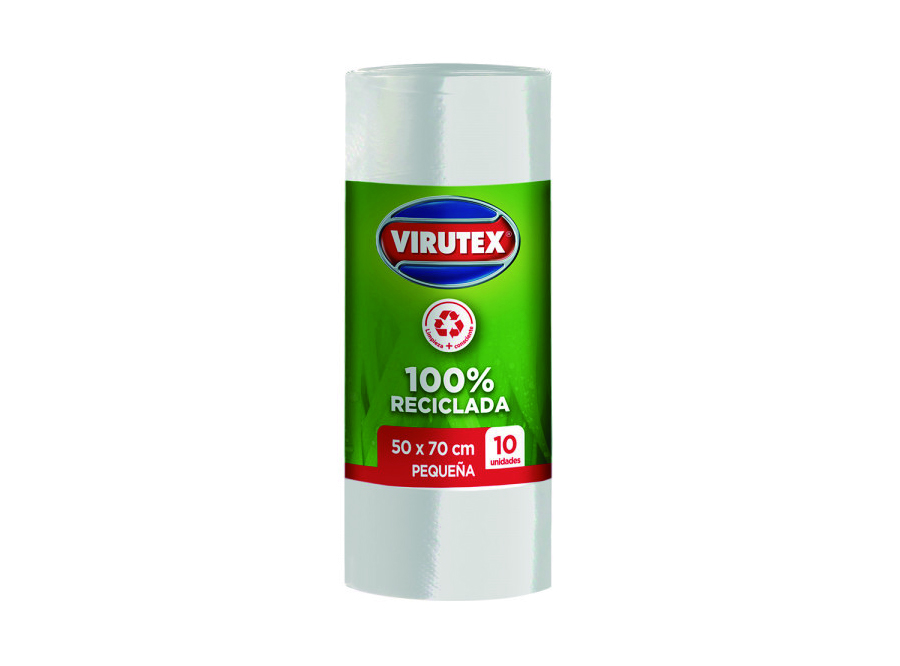  BOLSA BASURA ROLLO  50 X 70 PQX10UN BLANCA VIRUTEX 