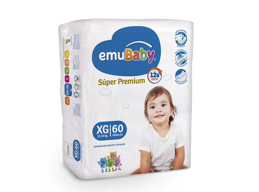  PANAL EMUBABY SUPER PREMIUM PQT X 60 UN XG 
