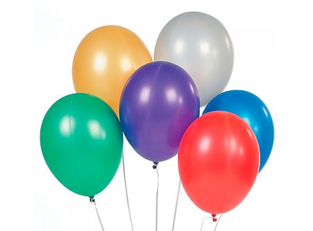  GLOBOS N.  9 LISO X 50 UN BLANCO GLAM 