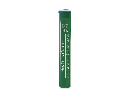  MINAS 0.7MM HB DP X 12 ESTUCHES FABER CASTELL 
