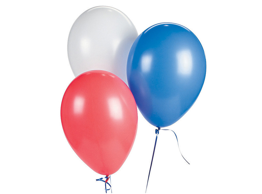  GLOBOS N.  9 LISO X 25 UN TRICOLOR AZ-RJ-BL GLAM 