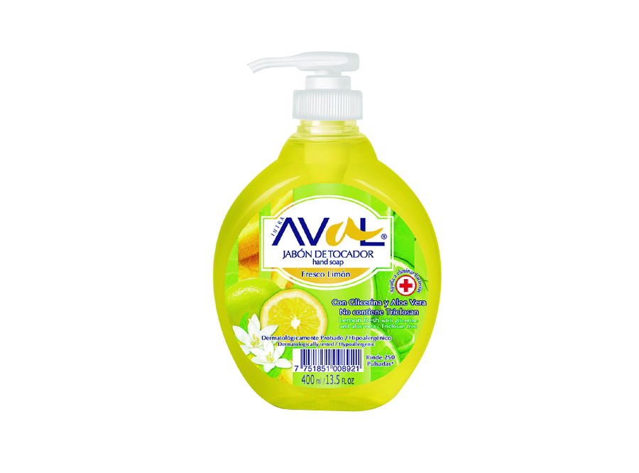  JABON LIQ.  400 ML. GATILLO LIMON AVAL 