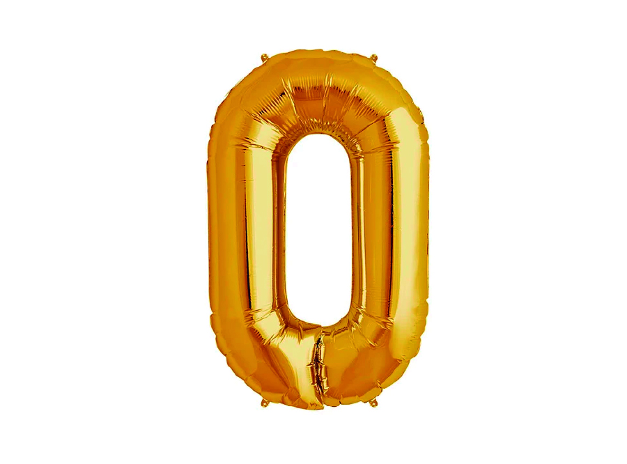  GLOBO METAL.DORADO N.0 81CM. GLAM 