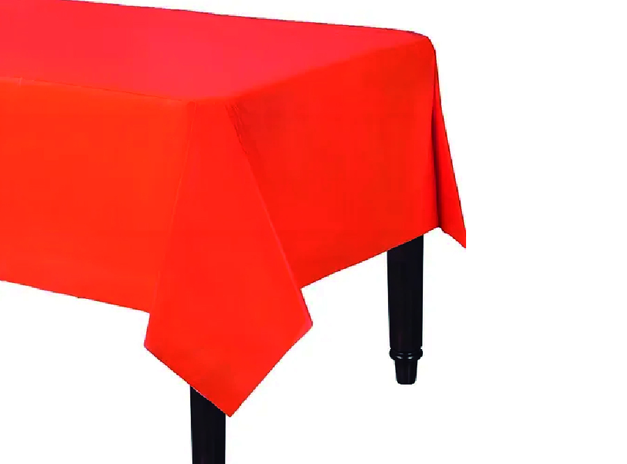  MANTEL PLAST. 137X274 CM NARANJA GLAM 
