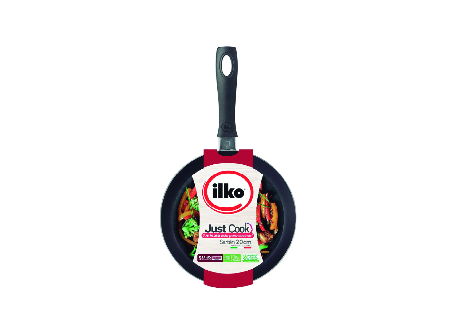 SARTEN ANTIADHERENTE 20 CM CLASICO REDBLUE ILKO 