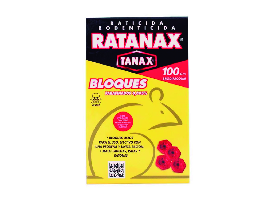  RATICIDA RATANAX 100 GR BLOQUE 