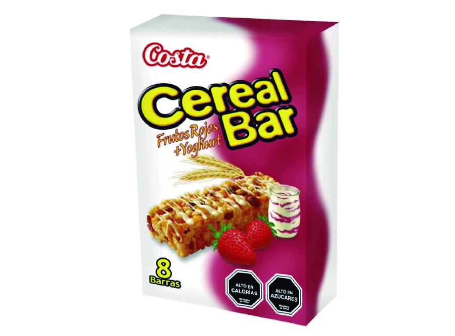  CEREAL BARRA COSTA FRUTOS ROJOS X 8 UN 