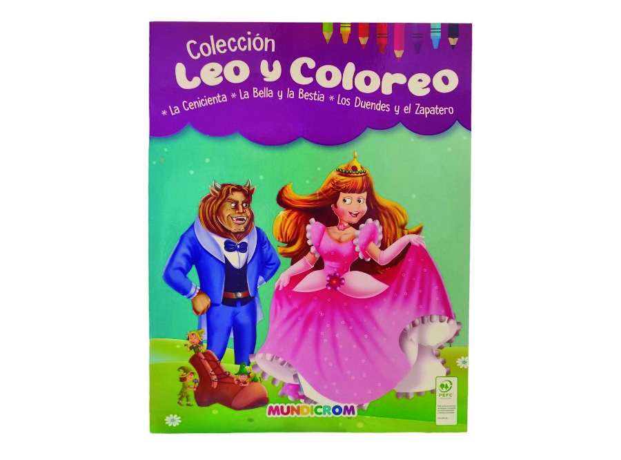  LIBRO LEO Y COLOREO DPX4UN CENICIENTA MUNDICROM 
