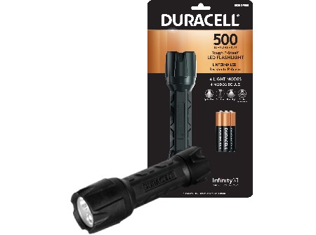  LINTERNA DURACELL POLICARBONATO 500 LUMMEN +3AAA** 