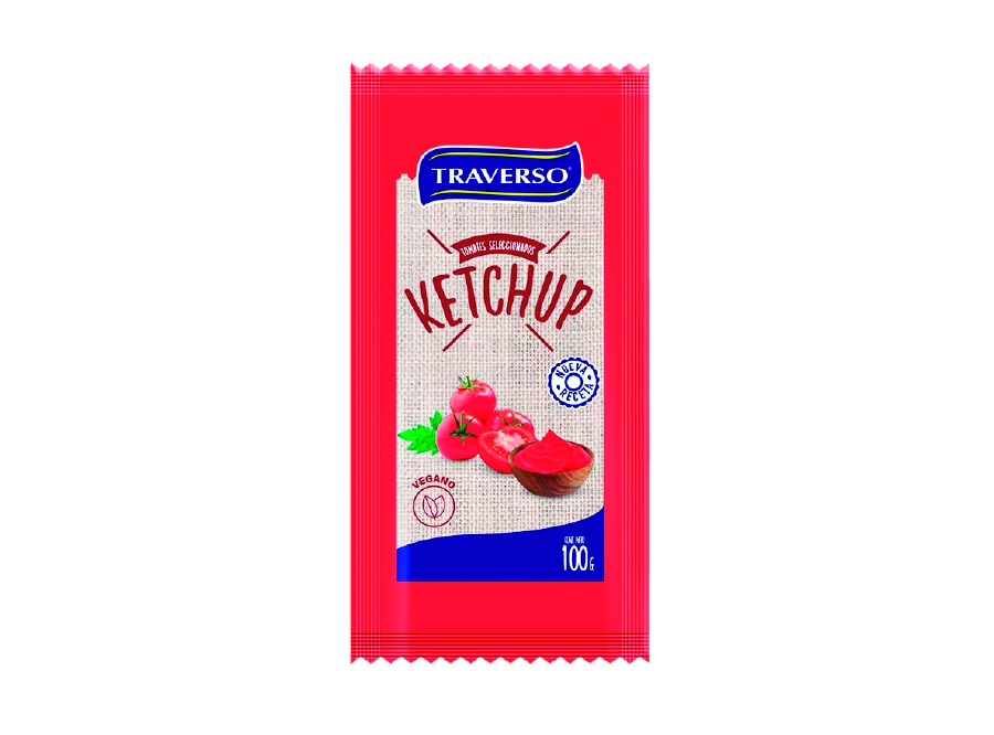  KETCHUP 100 GR TRAVERSO SACHET 