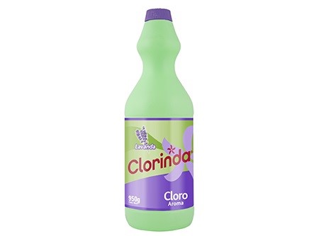  CLORO 950 ML. CLORINDA LAVANDA CJ X 15 UN. 