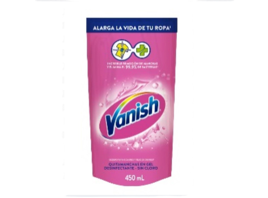  QUITAMANCHAS LIQ 450 ML DOYPACK VANISH R.COLOR** 