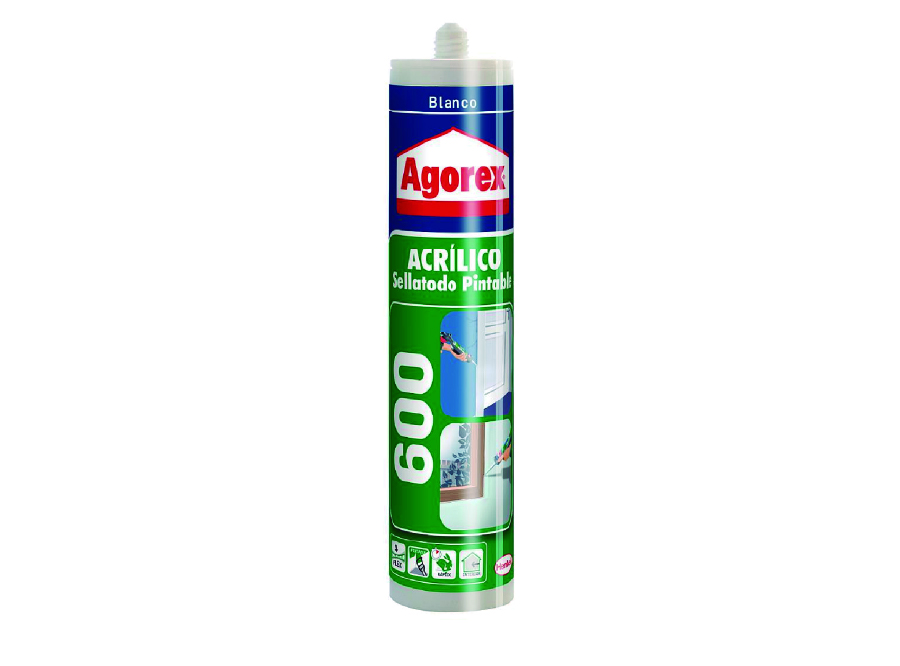  SILICONA PUERTA/VENTA BLANCO 300 ML AGOREX 600 