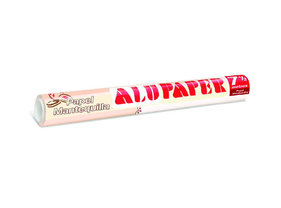  PAPEL MANTEQUILLA 30 CM X 7.5 M ALUPAPER 