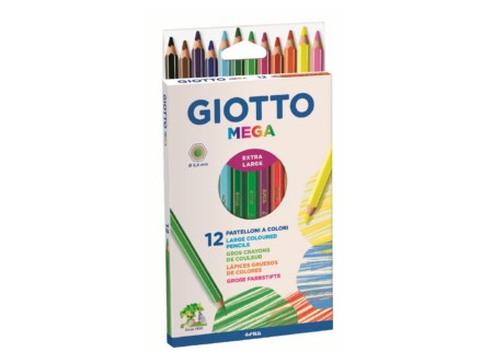  LAPIZ COLOR 12UN. JUMBO HEXAG. GIOTTO 