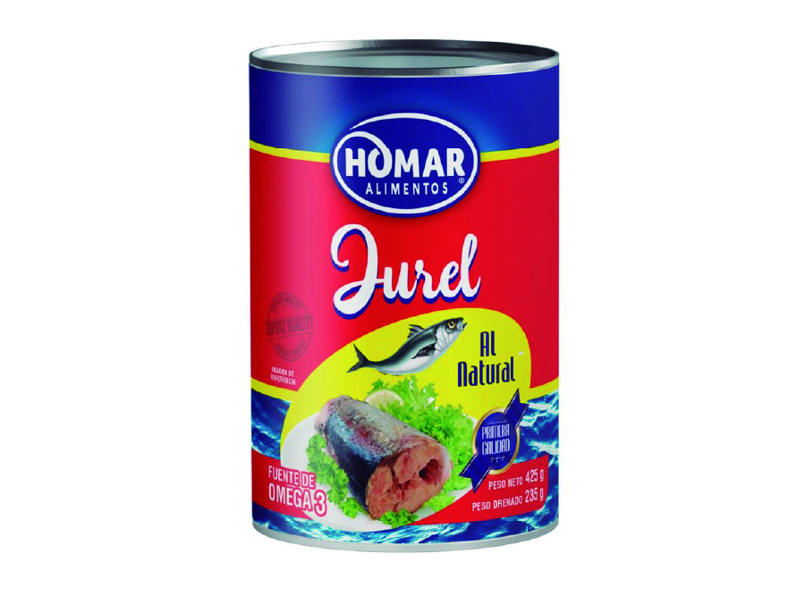  JUREL AL NATURAL 425 GR HOMAR 