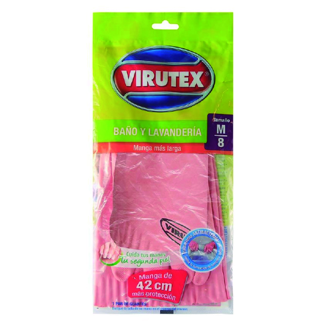  GUANTE LATEX MEDIANO BAO/LAVANDERIA VIRUTEX 