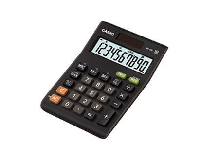  CALCULADORA BASICA ESCR/S CASIO MS-10 10DIG 