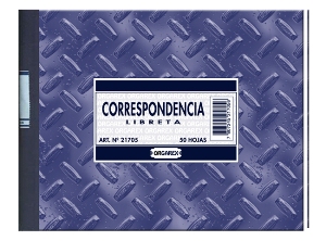  LIBRETA CORRESPONDENCIA  50 HJ. ORGAREX 