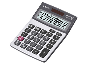  CALCULADORA BASICA ESCR/S CASIO MX-120B 12 DIG 