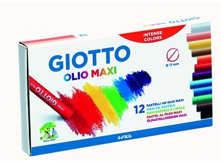  LAPIZ PASTEL 12 COL. GIOTTO AL OLEO 