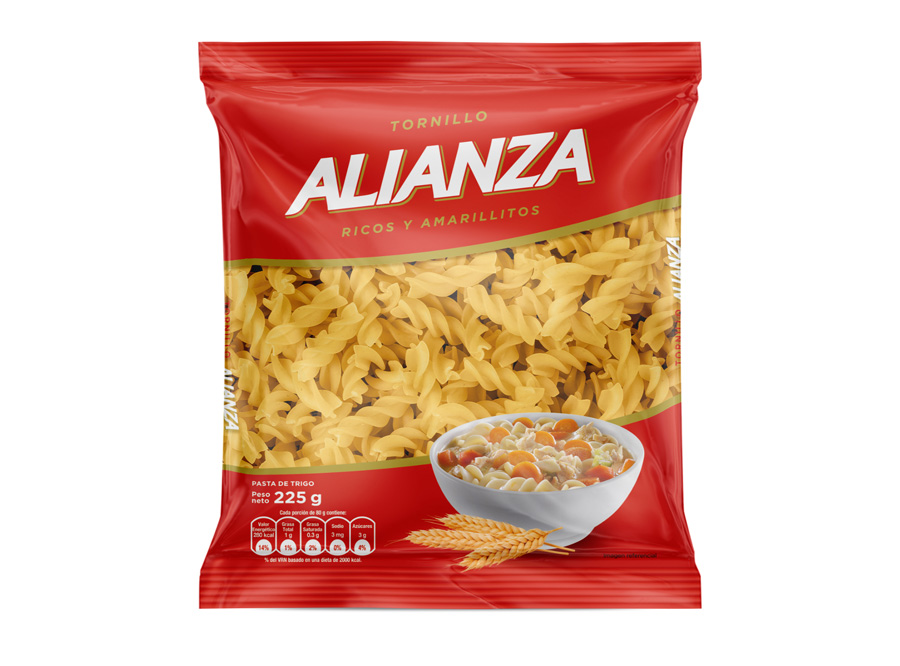  PASTA FIDEO 255 GR TORNILLO ALIANZA 