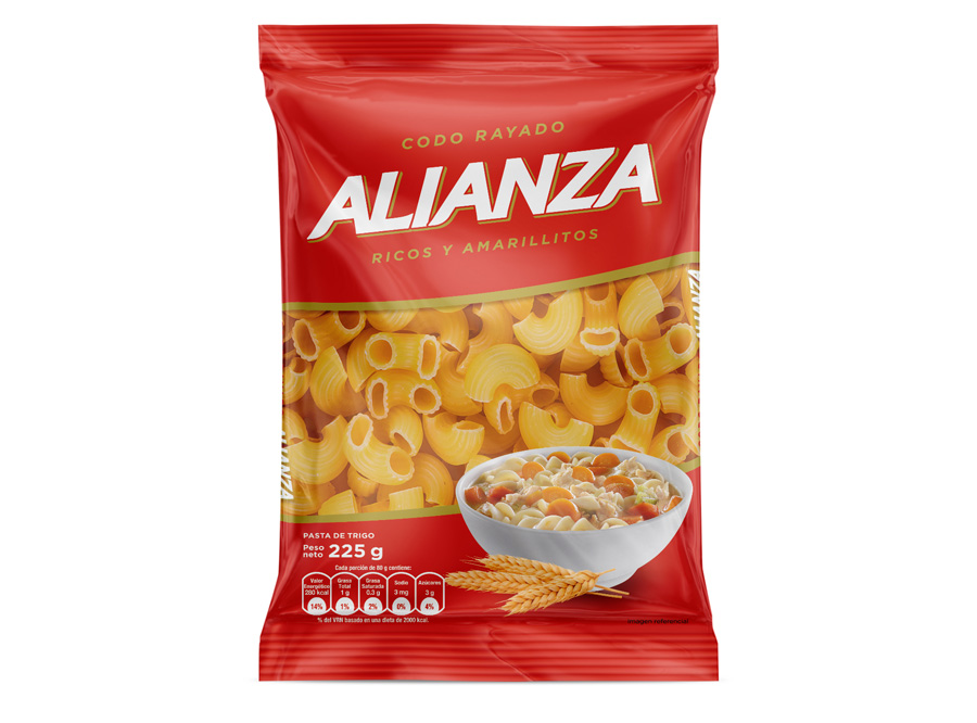  PASTA FIDEO 255 GR CODO ALIANZA 