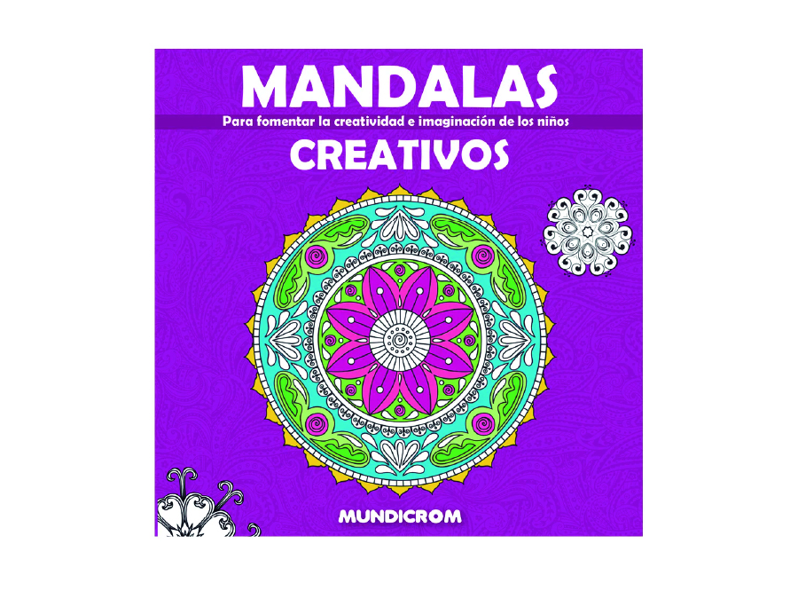  LIBRO P/COLOREAR MANDALAS CREATIVOS 72PG MUNDICRO 