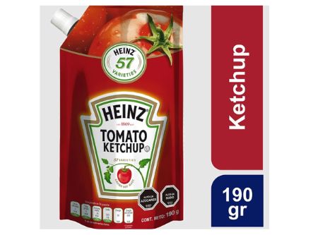  KETCHUP 190 GR HEINZ DOYPACK 