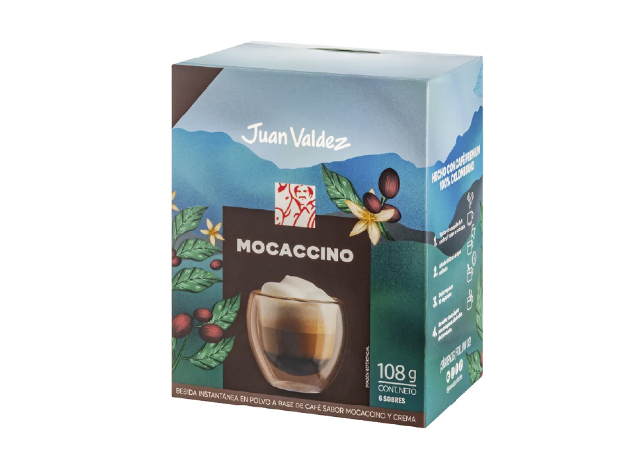  CAFE JUAN VALDEZ MOCCACHINO 18 GR X 6 UND 