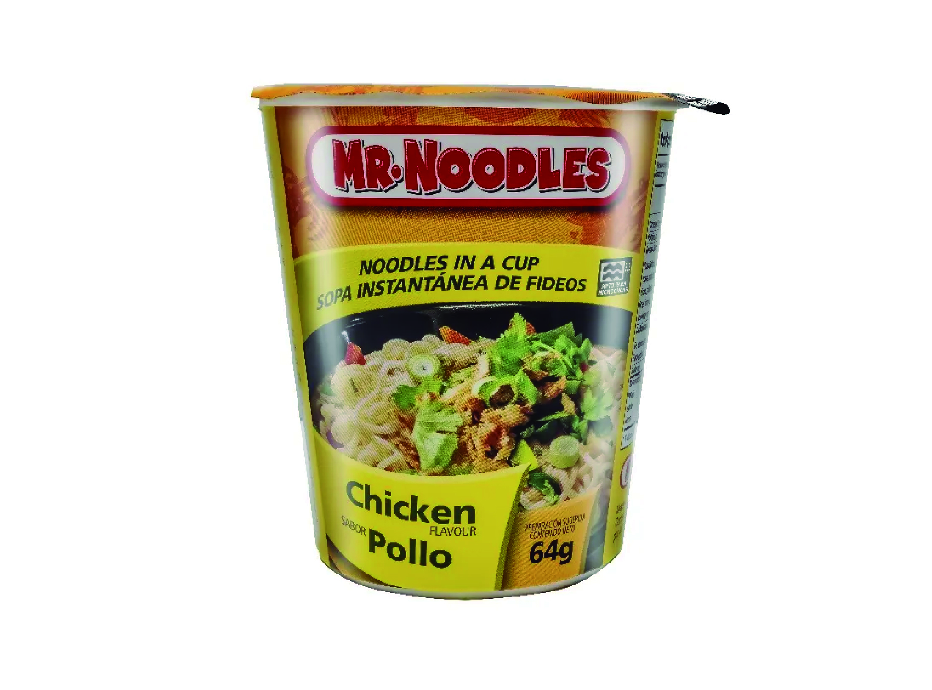  SOPA INST. 64 GR SABOR POLLO MR . NOODLES 