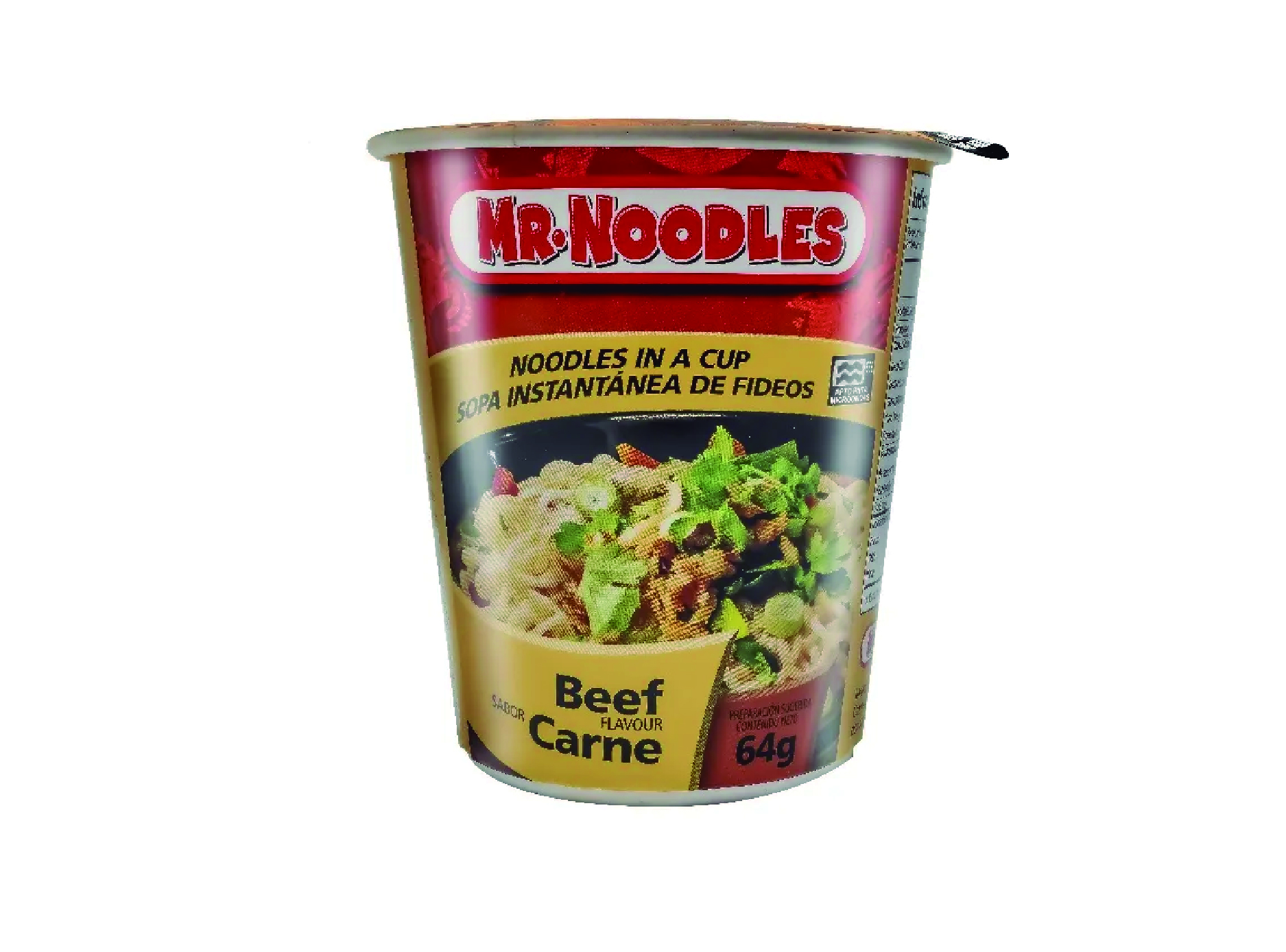  SOPA INST. 64 GR SABOR CARNE MR.NOODLES 