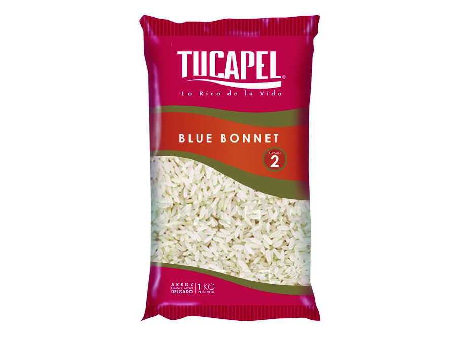  ARROZ   1 KG GDO.2 LARGO TUCAPEL BLUE BONNET 
