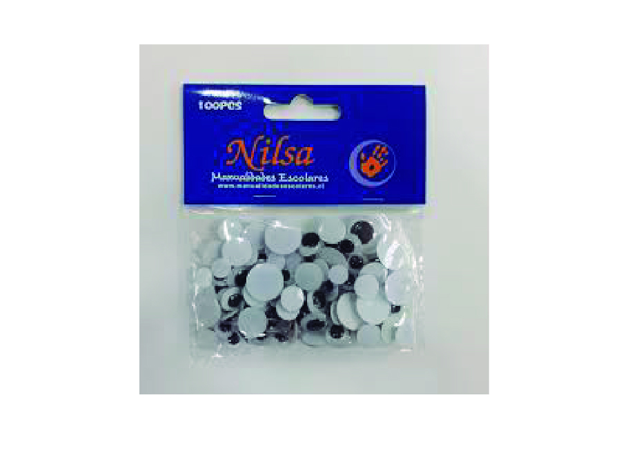  OJITOS MOVILES X 40 UN.(20PARES DIF TAMAO) NILSA 