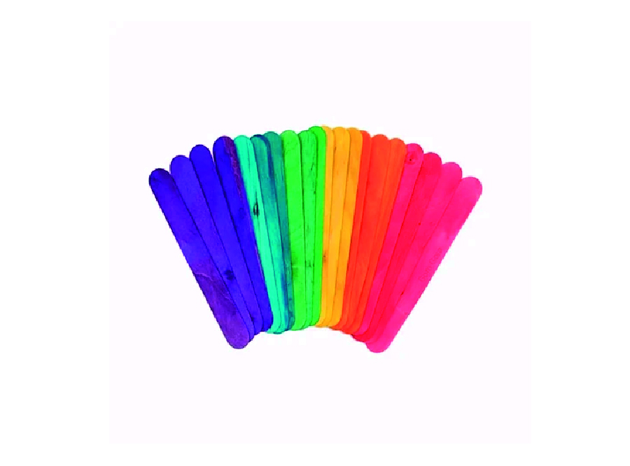  PALOS HELADO COLOR GRUESO BOLSA X 25 UN LATINA 