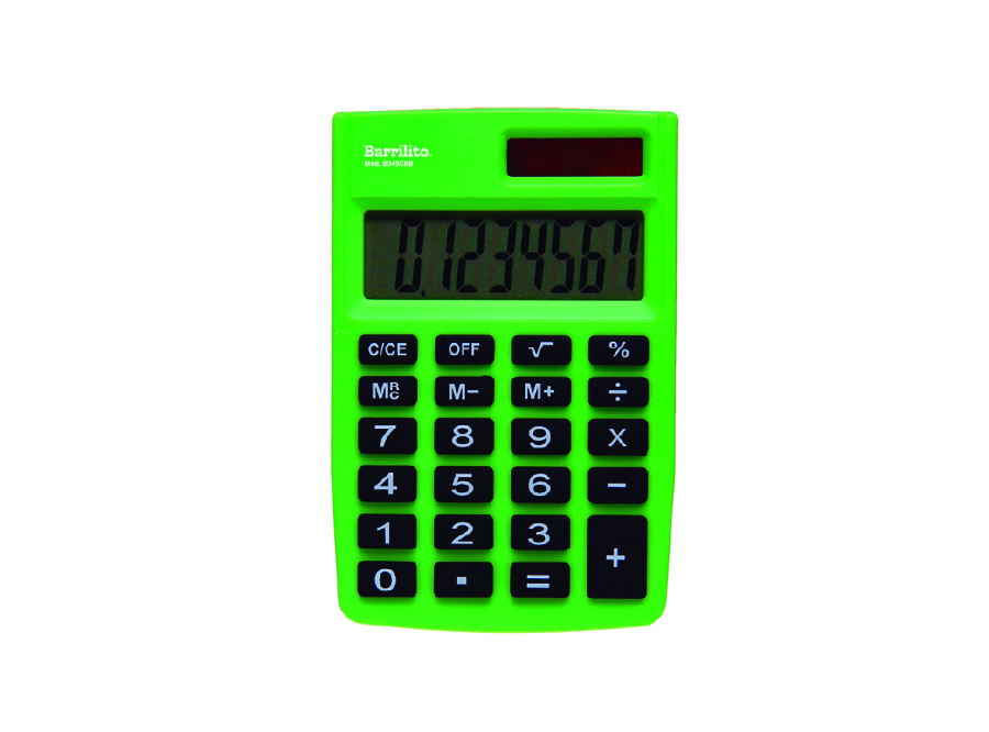  CALCULADORA BASICA BOLS. BARRILITO 8DIG 8045CBB 