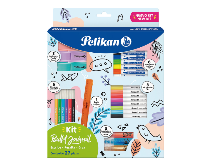  SET ARTE BULLET JOURNAL X27 PELIKAN 