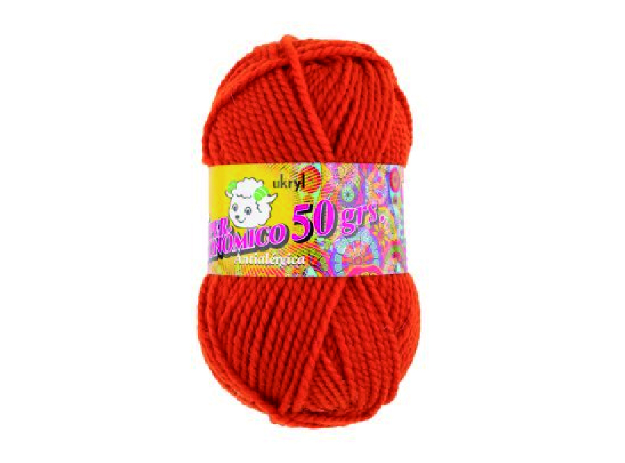  ESP. LANA OVILLO 50 GRS. ROJO 